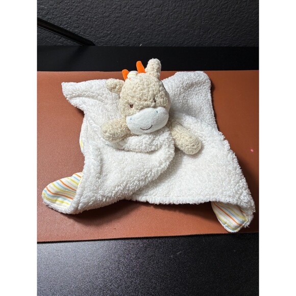 Little Me Snuggle Baby Blanket Rattle Giraffe Lovey Stripes Boy/Girl Security - Picture 1 of 6